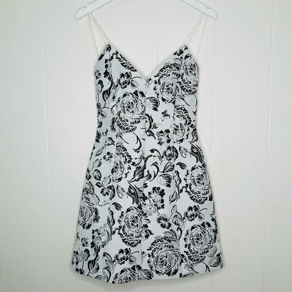 Alice + Olivia Tayla Structured Lantern Mini Dress Size 10 NWT - Picture 3 of 10